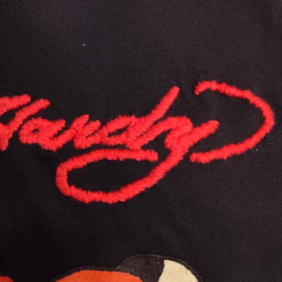 Ed Hardy Black Tee Love Kills Slowly Embroidered Logo Name Size Large NWOT - Picture 5 of 8